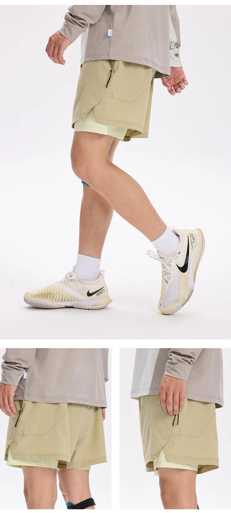 2 in 1 Airflow Run Shorts-streetwear-techwear
