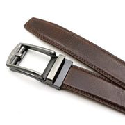 3.5cm Genuine Leather Automatic Buckle Belt-streetwear-techwear