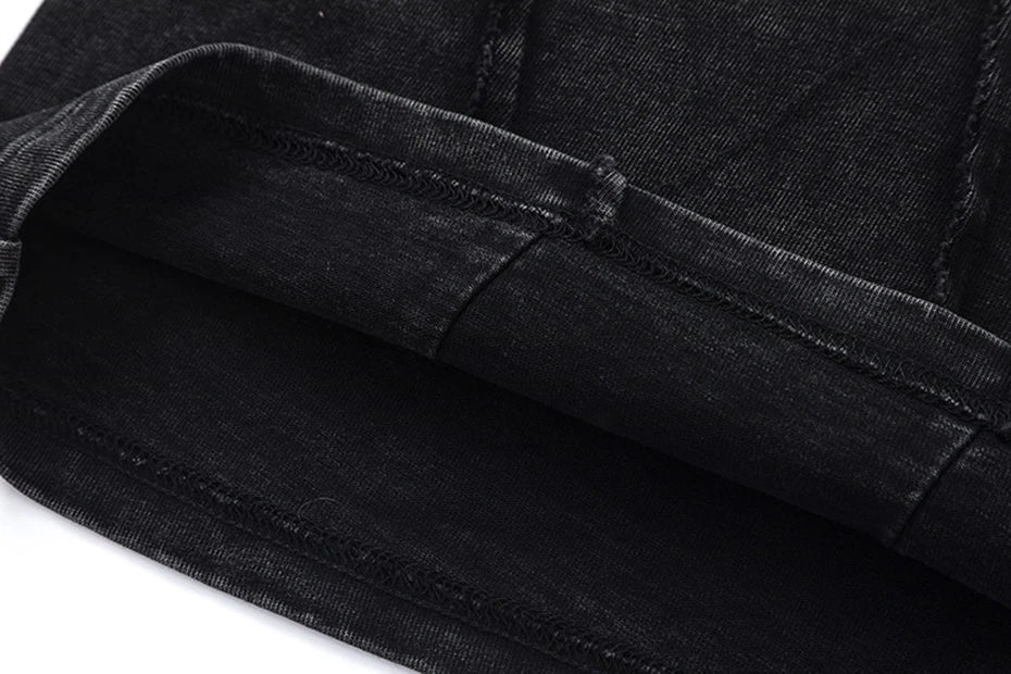 Acid Wash Seam Detail T-Shirt-streetwear-techwear