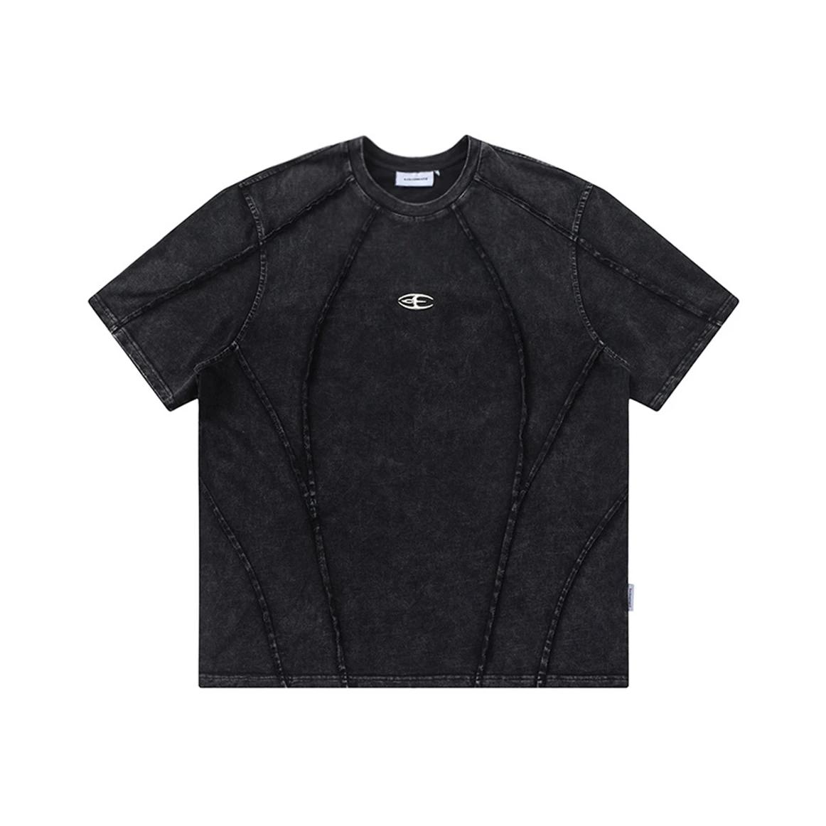 Acid Wash Seam Detail T-Shirt-streetwear-techwear