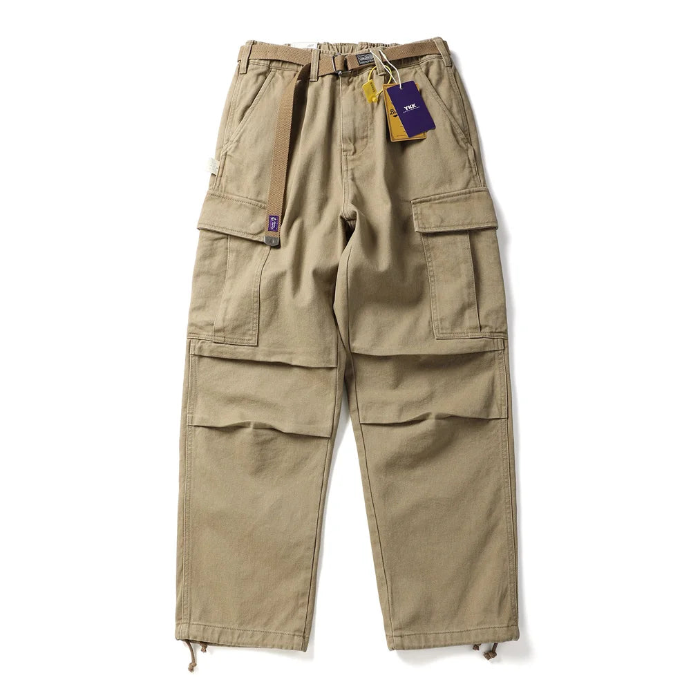 BREAD & DENIM Washed Twill Military Pants-streetwear-techwear