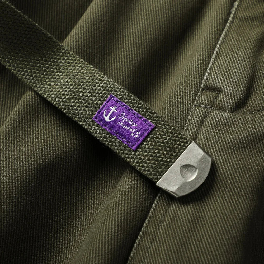 BREAD & DENIM Washed Twill Military Pants-streetwear-techwear