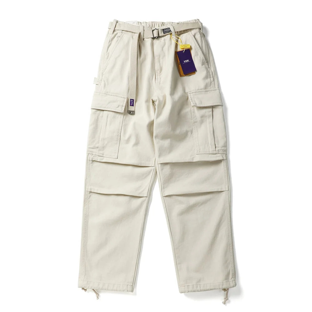 BREAD & DENIM Washed Twill Military Pants-streetwear-techwear