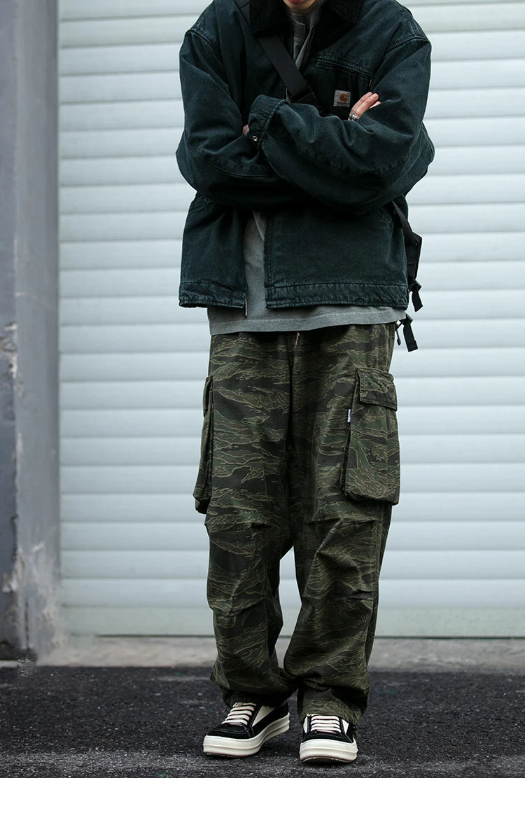 Baggy Camo Cargo Pants-streetwear-techwear