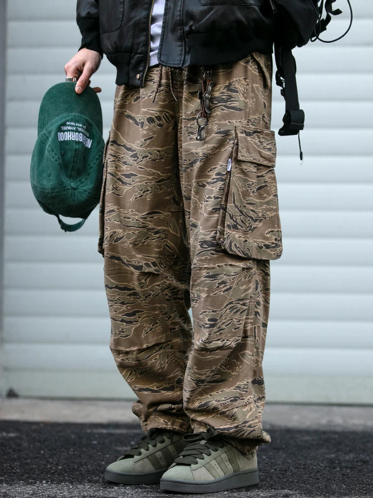 Baggy Camo Cargo Pants-streetwear-techwear