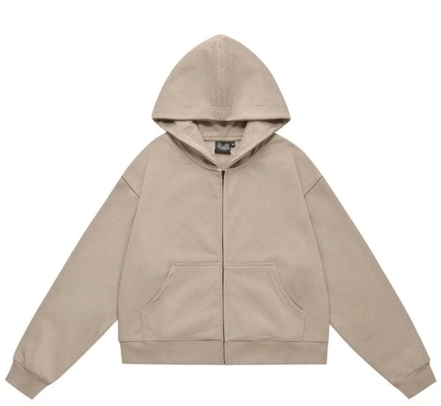 Boxy Zip-up Hoodie-streetwear-techwear