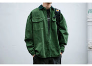 Garment Dyed Cargo Overshirt-streetwear-techwear