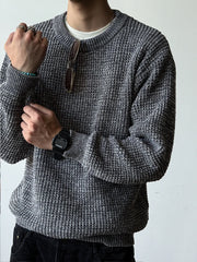 Chenille Crewneck Sweater-streetwear-techwear