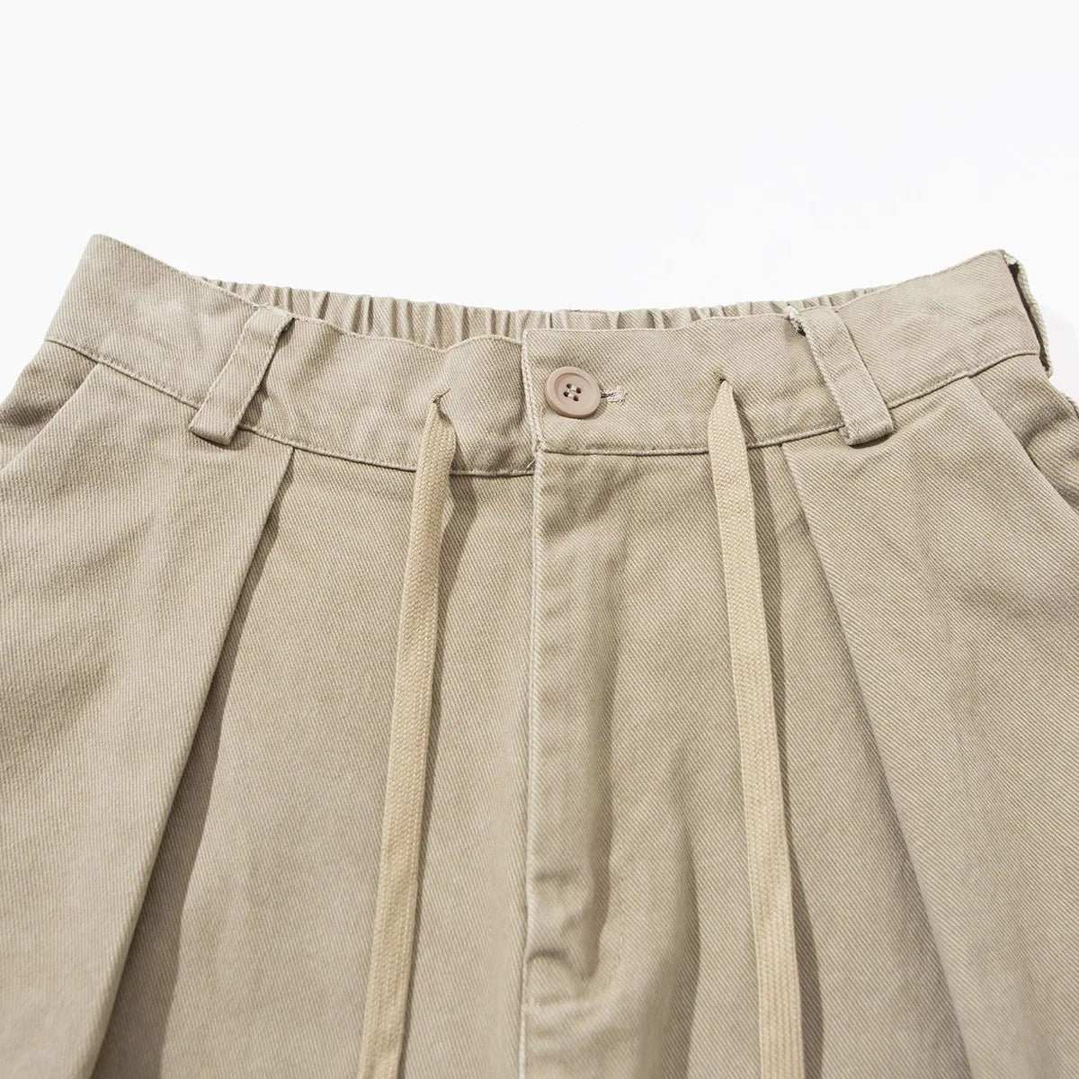 Cotton Twill Workwear Barrel Leg Pants-streetwear-techwear