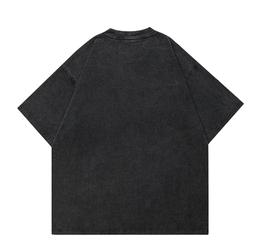 Cyber Escape Acid Wash T-Shirt-streetwear-techwear