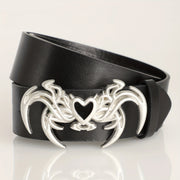 Dark Flame Heart Belt-streetwear-techwear
