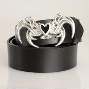 Dark Flame Heart Belt-streetwear-techwear