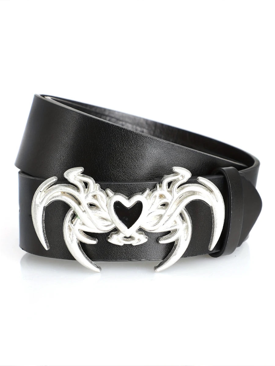 Dark Flame Heart Belt-streetwear-techwear
