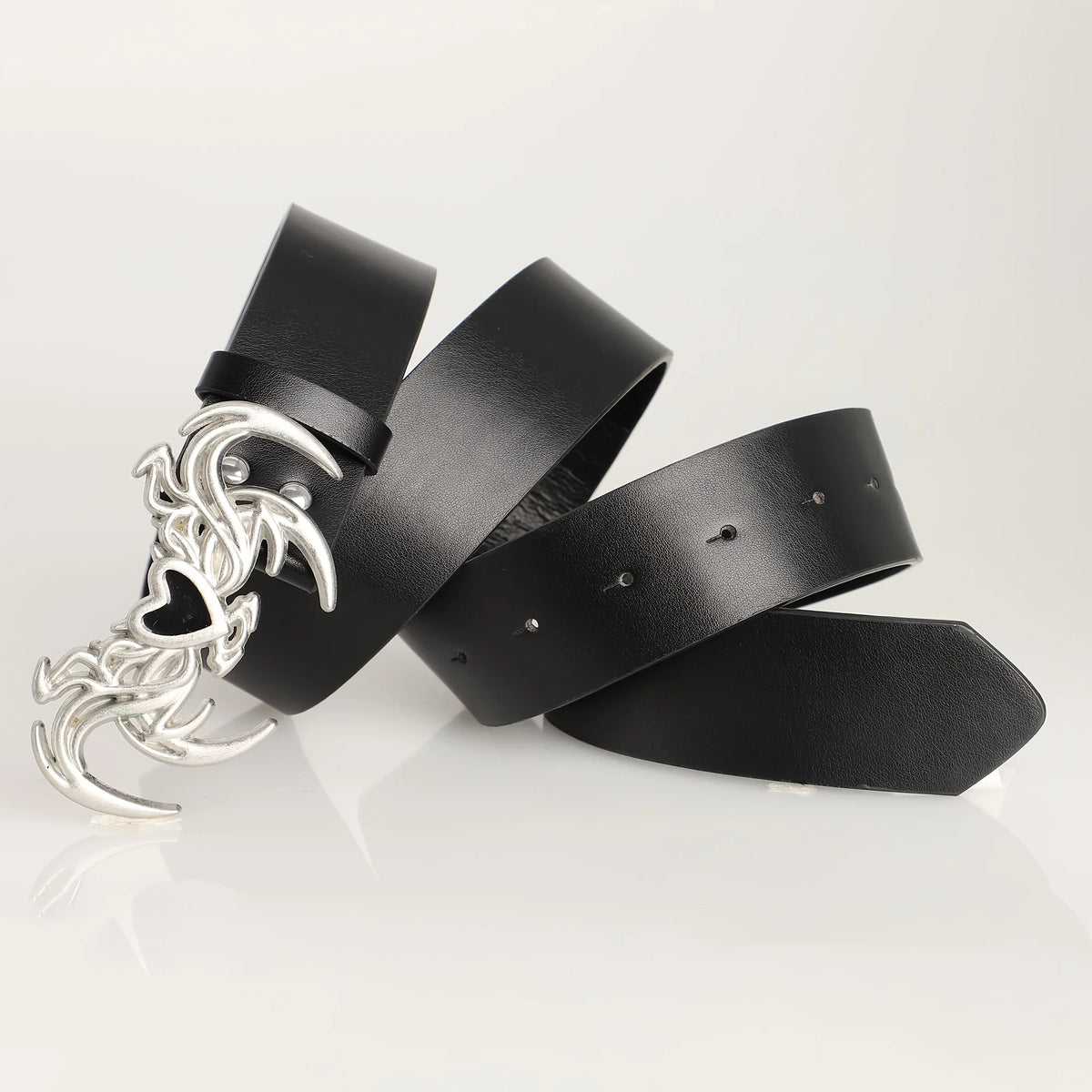 Dark Flame Heart Belt-streetwear-techwear