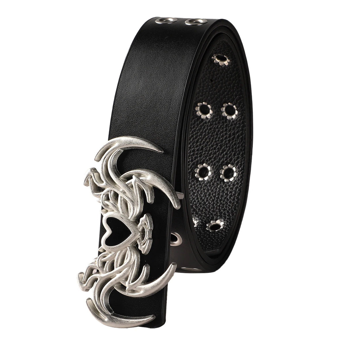 Dark Flame Heart Belt-streetwear-techwear