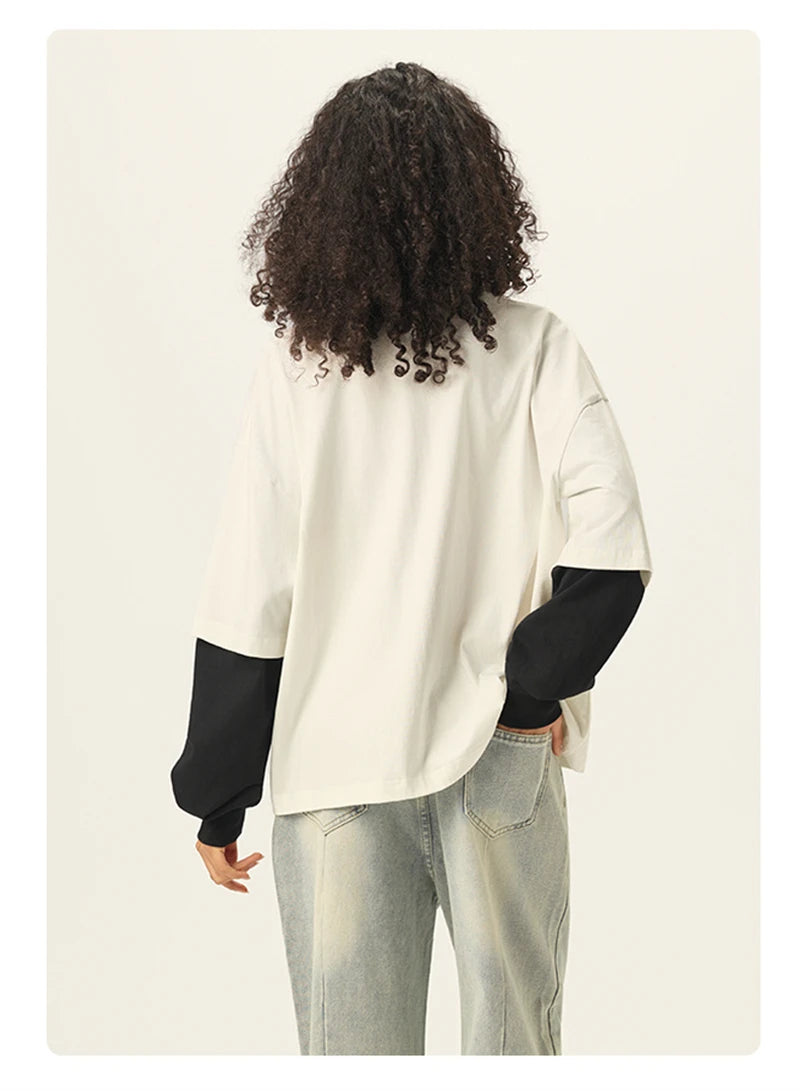 Essential Double Layer Long Sleeve T-Shirt-streetwear-techwear