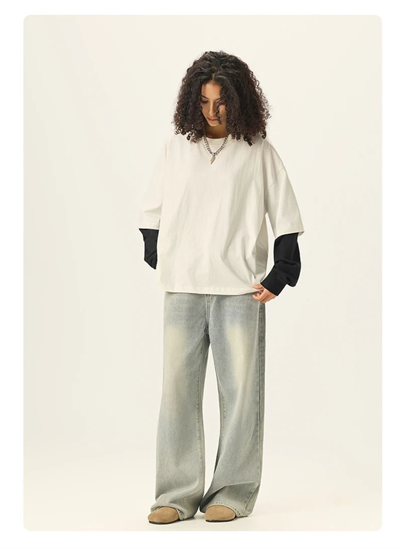 Essential Double Layer Long Sleeve T-Shirt-streetwear-techwear