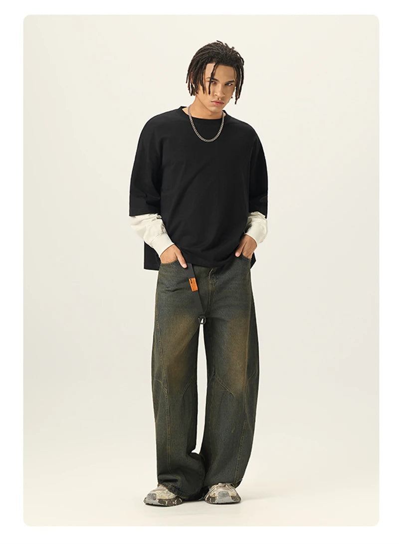 Essential Double Layer Long Sleeve T-Shirt-streetwear-techwear