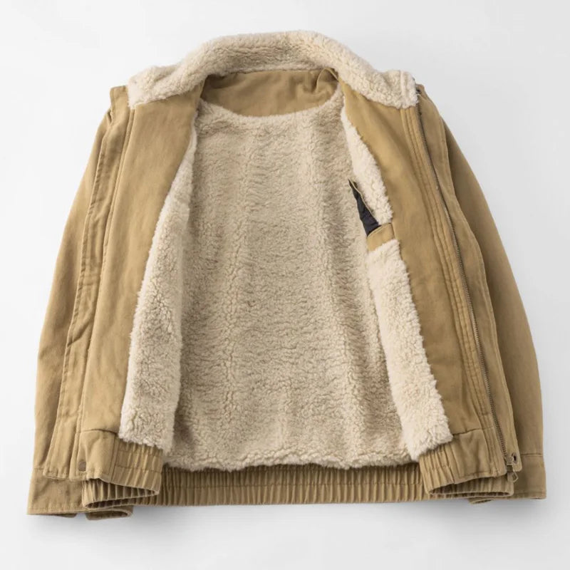 Fleece Lined Utility Jacket-streetwear-techwear