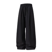 Fleece Lined Wide Leg Pants-streetwear-techwear