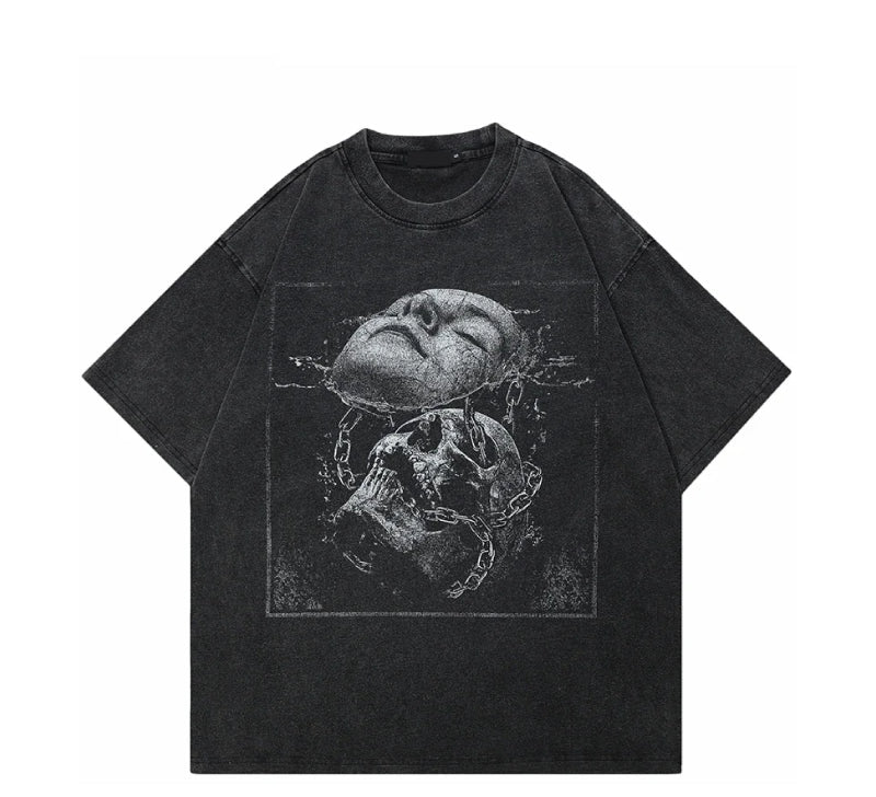Fragmented Skull Graphic Tee