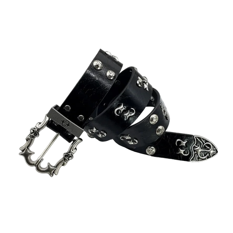 Gothic Hardware Western Belt-streetwear-techwear