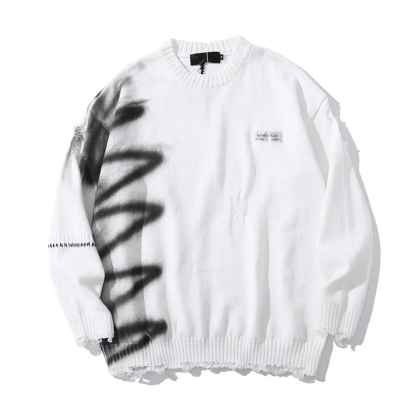 Graffiti Grunge Sweater-streetwear-techwear