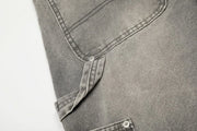 Grey Washed Baggy Carpenter Jeans-streetwear-techwear