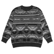 Jacquard Grandad Jumper-streetwear-techwear