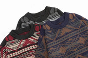 Jacquard Grandad Jumper-streetwear-techwear