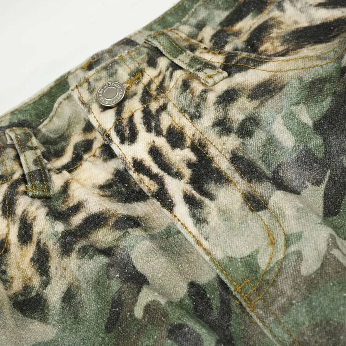 Leopard Camo Cargo Jorts