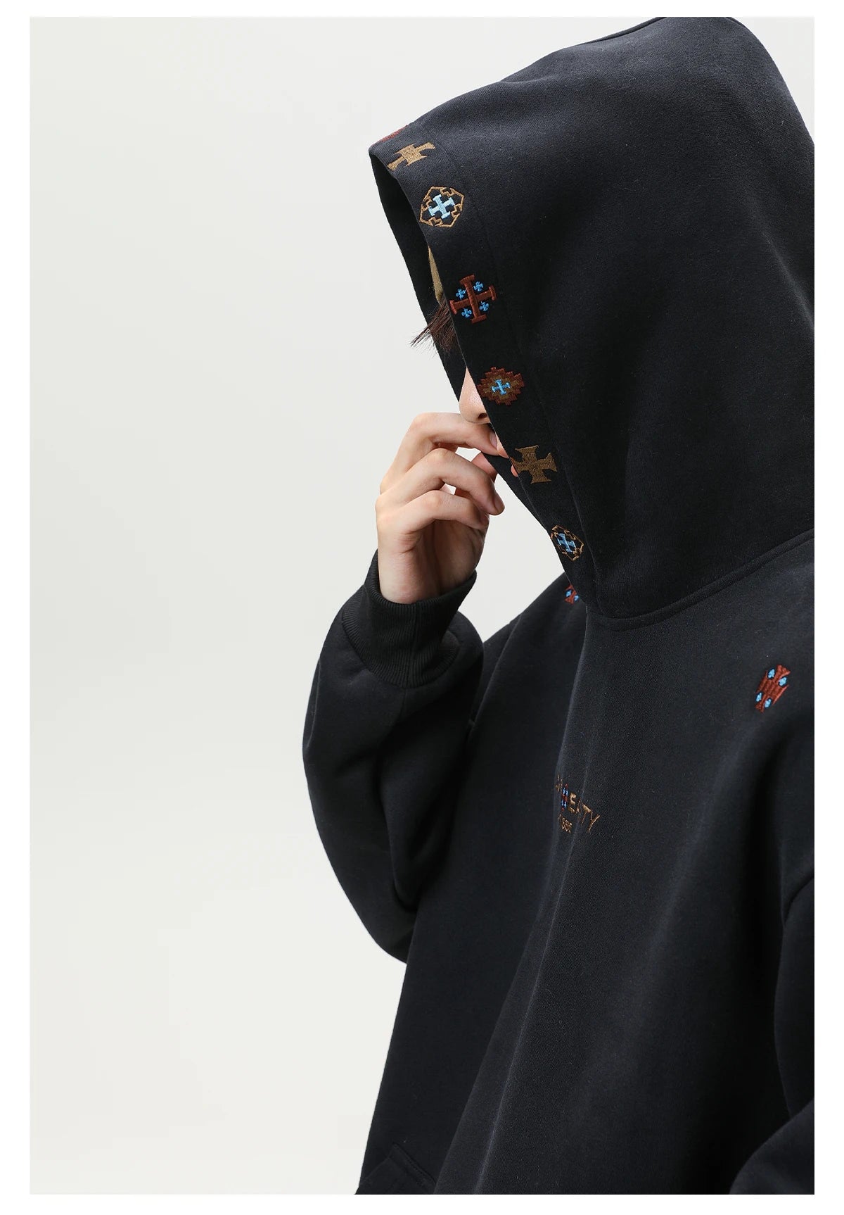 Lost Reality Embroidered Hoodie-streetwear-techwear
