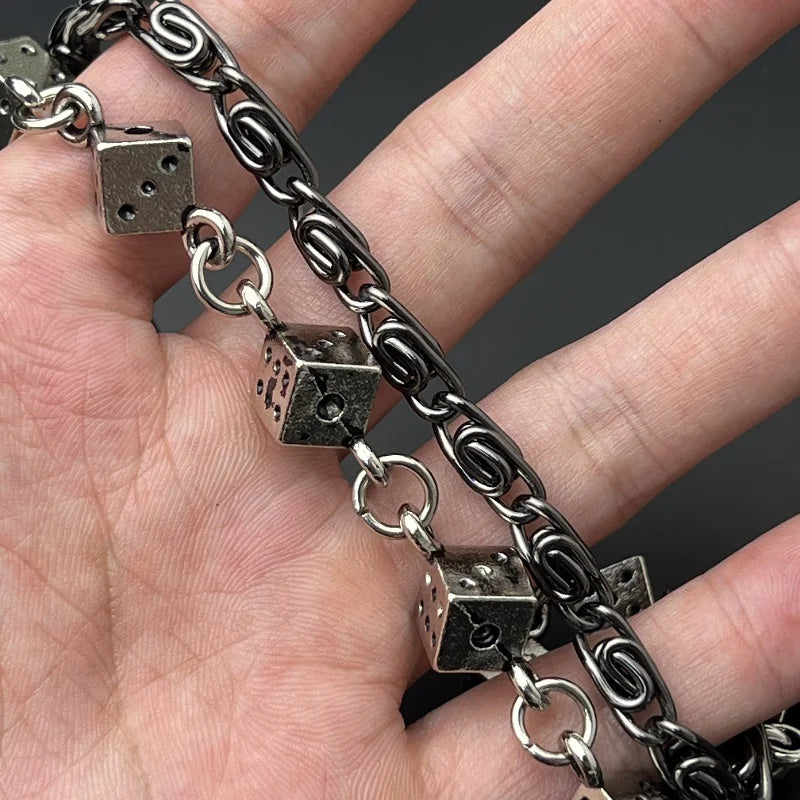 Lucky Dice Belt Clip Chain-streetwear-techwear