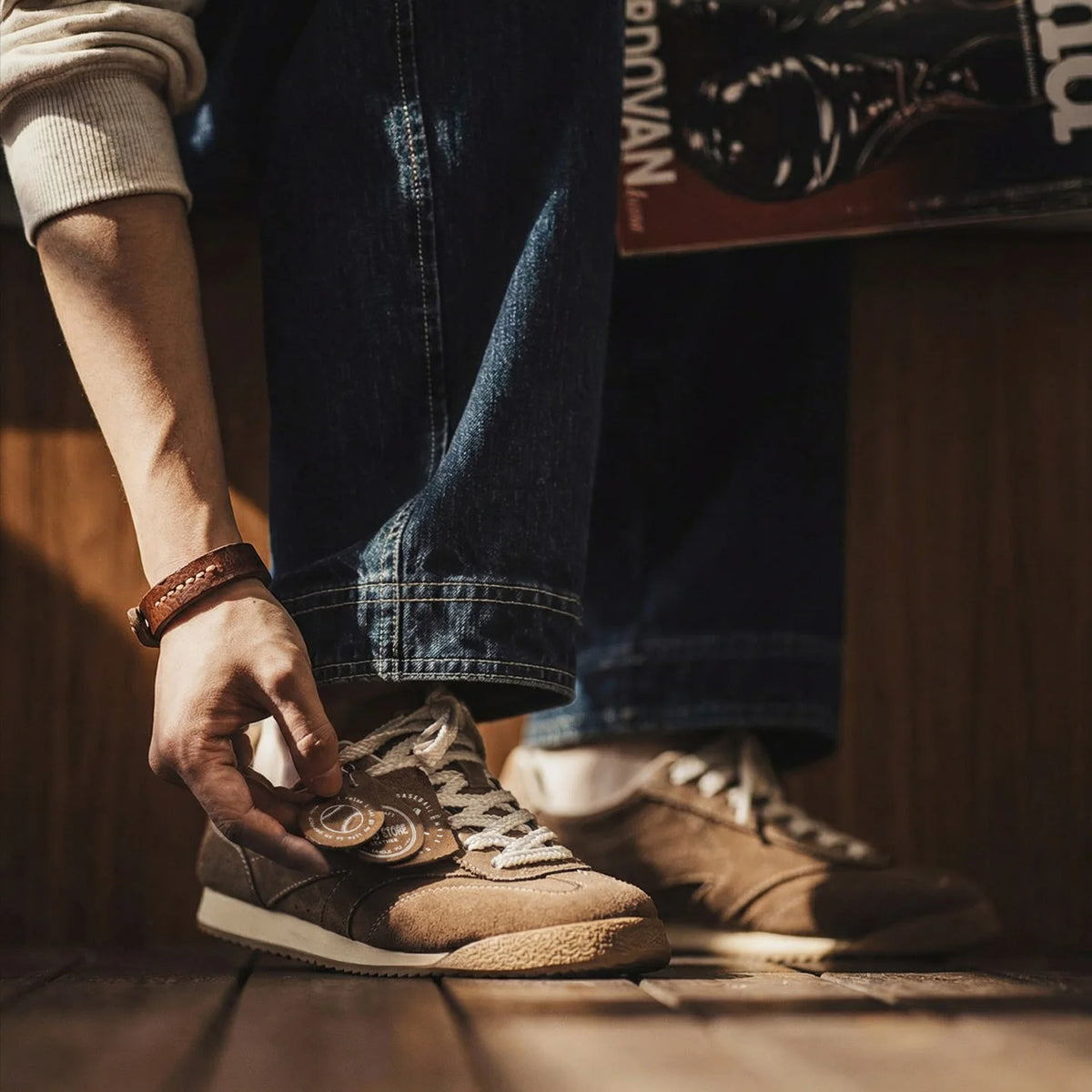 MADEN Diamond Heritage Suede Sneakers-streetwear-techwear