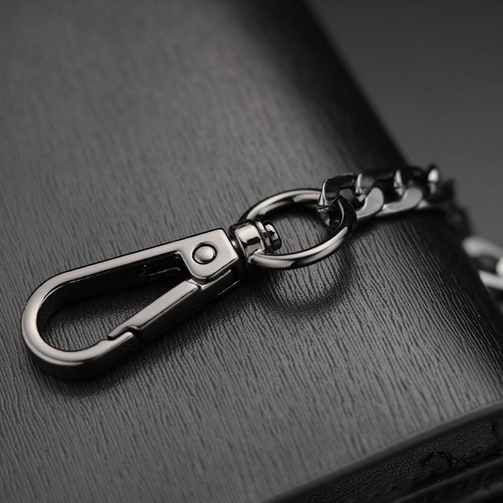 Metal Wallet Belt Chain - Silver-streetwear-techwear