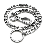 Metal Wallet Belt Chain - Silver-streetwear-techwear
