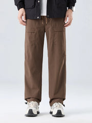 Nylon Straight Leg Cargo Pants-streetwear-techwear