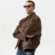 Oil-Waxed Canvas Zip Jacket-streetwear-techwear