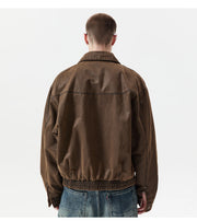 Oil-Waxed Canvas Zip Jacket-streetwear-techwear