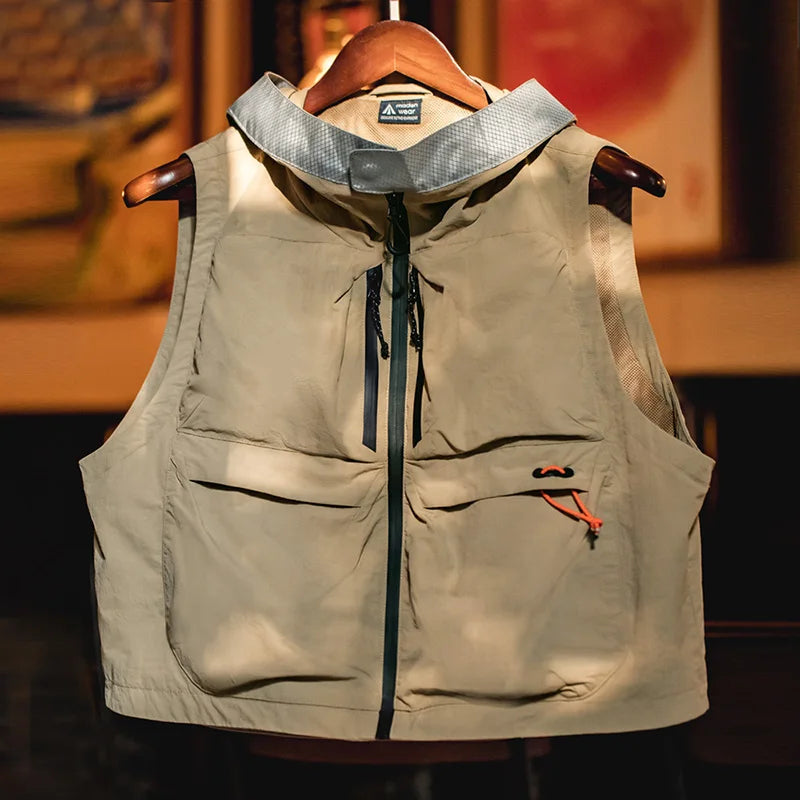 Outdoor Nylon Gilet Vest-streetwear-techwear