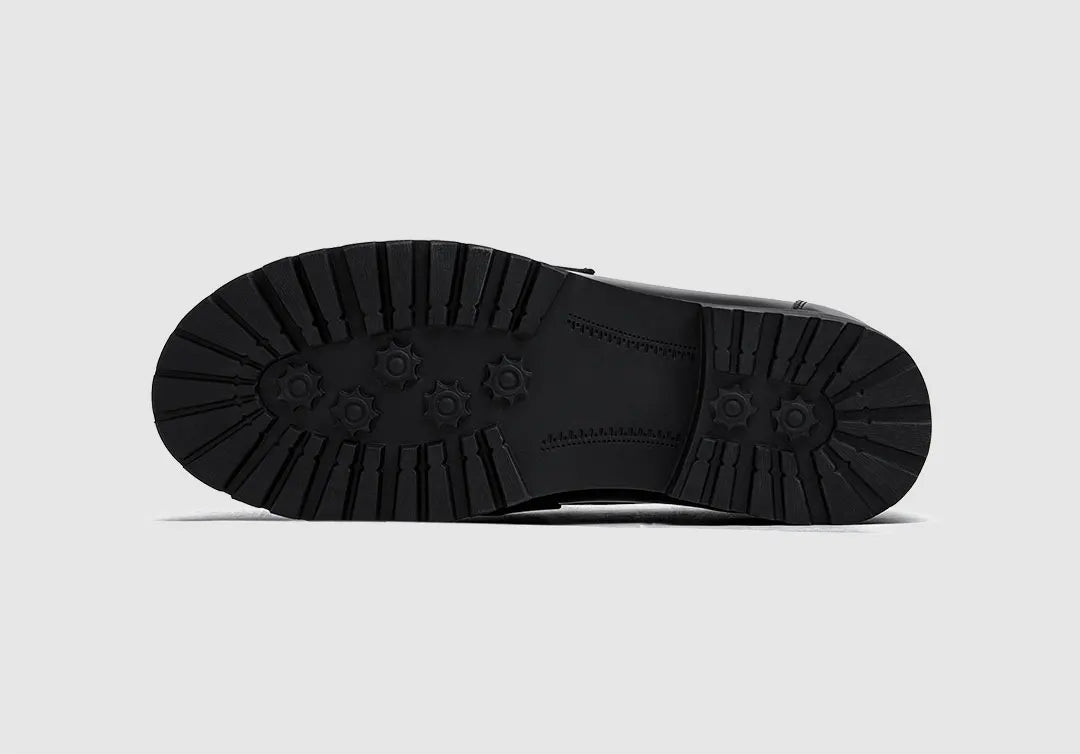 Oxblood Lined Leather Loafers-streetwear-techwear