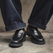 Oxblood Lined Leather Loafers-streetwear-techwear
