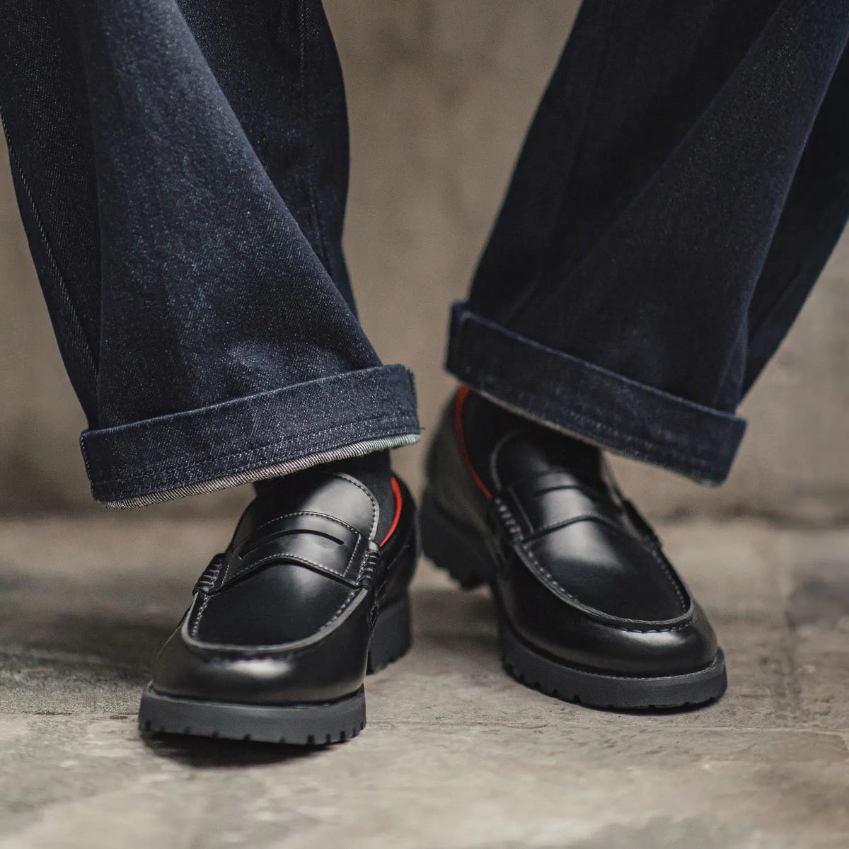Oxblood Lined Leather Loafers-streetwear-techwear