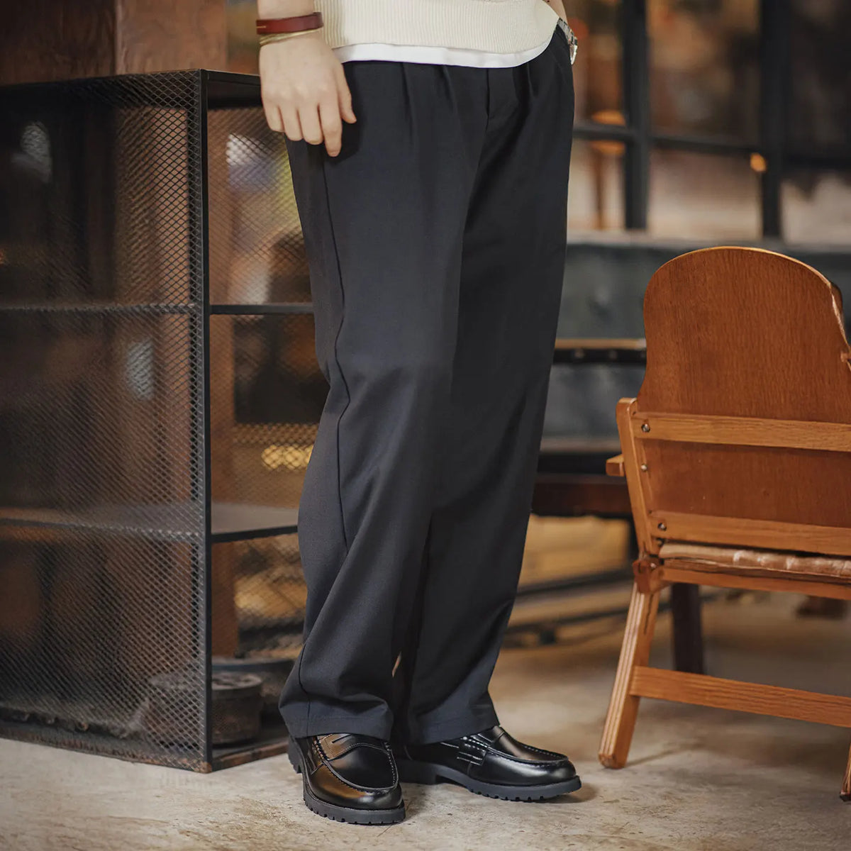 Oxblood Lined Leather Loafers-streetwear-techwear