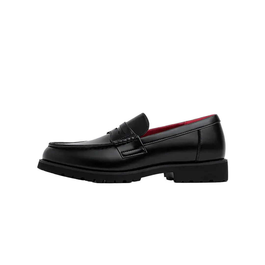 Oxblood Lined Leather Loafers-streetwear-techwear