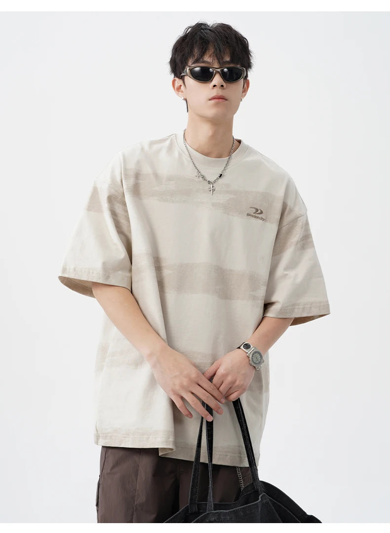 Painted Stripe T-Shirt-streetwear-techwear