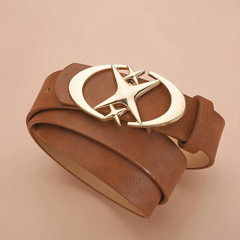 Planet-X Gold Buckle Belt-streetwear-techwear