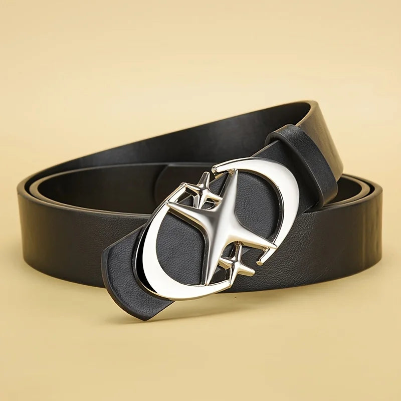 Planet-X Gold Buckle Belt-streetwear-techwear