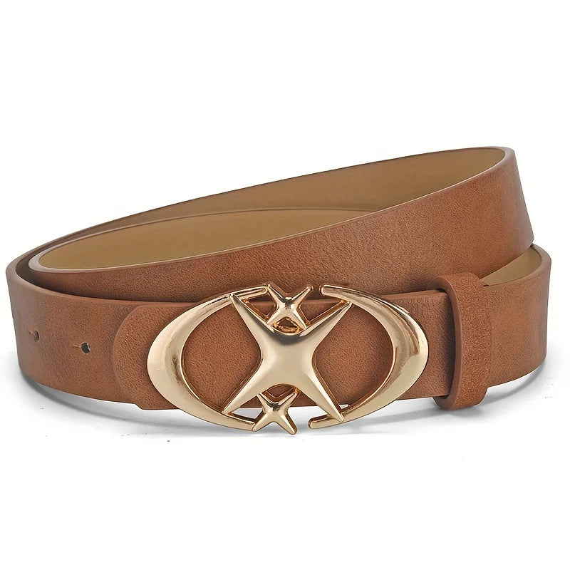 Planet-X Gold Buckle Belt-streetwear-techwear