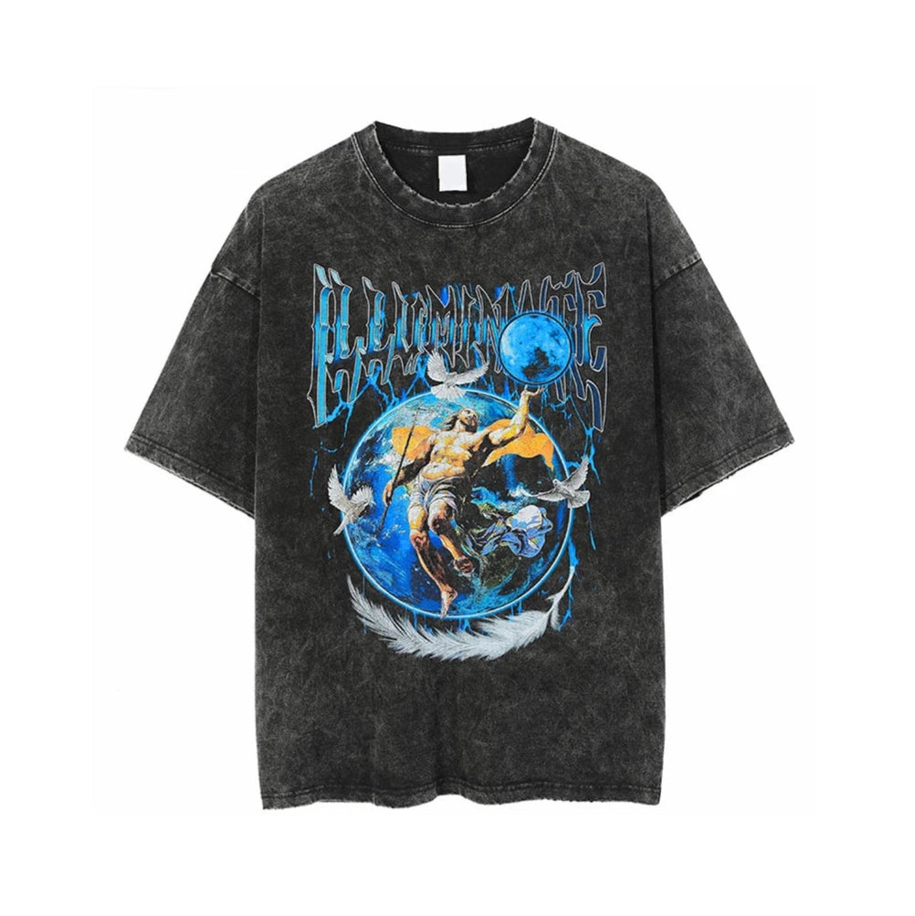 'Real Immortal' Acid Wash T-Shirt